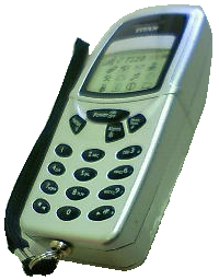 携帯電話型スタンガン１０００００Ｖ＋防犯ブザー機能付き-1