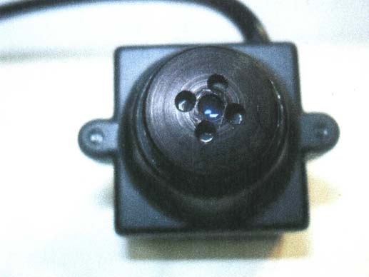 ピンホールマイク内蔵カメラ：ボタン式本体