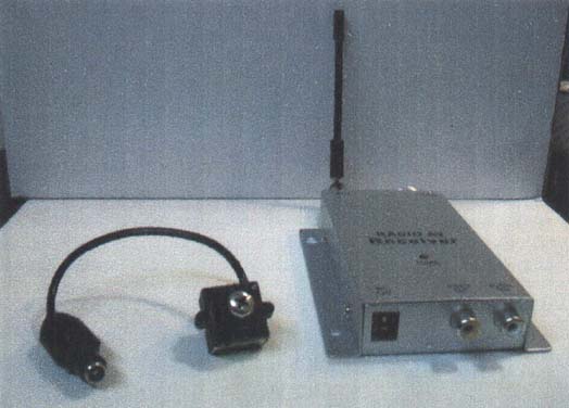 ピンホールマイク内蔵カメラ：ワイヤレス受信機