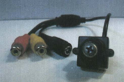 ピンホールマイク内蔵カメラ：ネジ式ケーブル